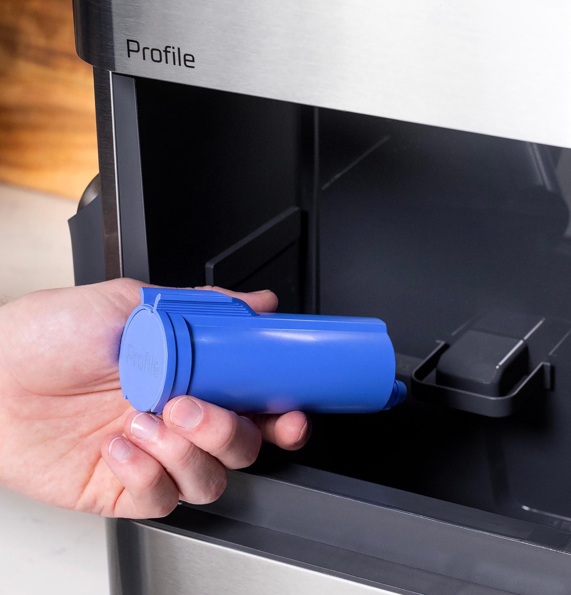 Ge Appliances XPIO13SWSS Ge Profile™ Opal™ 2.0 Ultra Nugget Ice Maker With Side Tank And Scale Inhibiting Filter