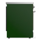 Ilve UMIB30QNR3EGC Ilve Umib30Qnr3Egc Majestic Iii 30 Inch Induction Range With 4 Elements, 4 Cu. Ft. Oven Capacity (Solid Door, Emerald Green, Chrome)
