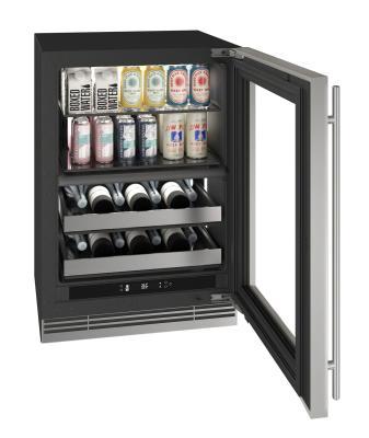 U-Line URBD324SG01A Urbd324 24" Dual-Zone Beverage Center With Stainless Frame Finish (115 V/60 Hz)