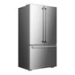Verona VEBFD3620WIFS Verona Vebfd3620Wifs 36 Inch French Door Counter-Depth Refrigerator With 20.2 Cu. Ft. Total Capacity, Internal Water Dispenser, Automatic Ice Maker In Stainless Steel