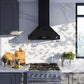 Forno FRHWM550330BLK Forno Venezia 30 Inch Wall-Mounted Range Hood In Black With Touch Controls And Baffle Filters