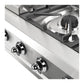 Ilve UHCP36FNSSCLP Ilve Uhcp36Fnssclp Nostalgie Ii 36 Inch Built-In Gas Rangetop With 6 Burners And Griddle, In Stainless Steel (Liquid Propane, Chrome)