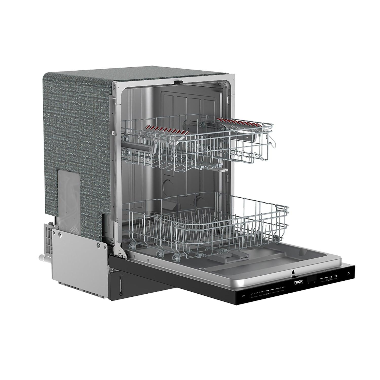 Thor Kitchen TDW24PTB 24 Inch Built-In Top Control Dishwasher With Pocket Handle - Black