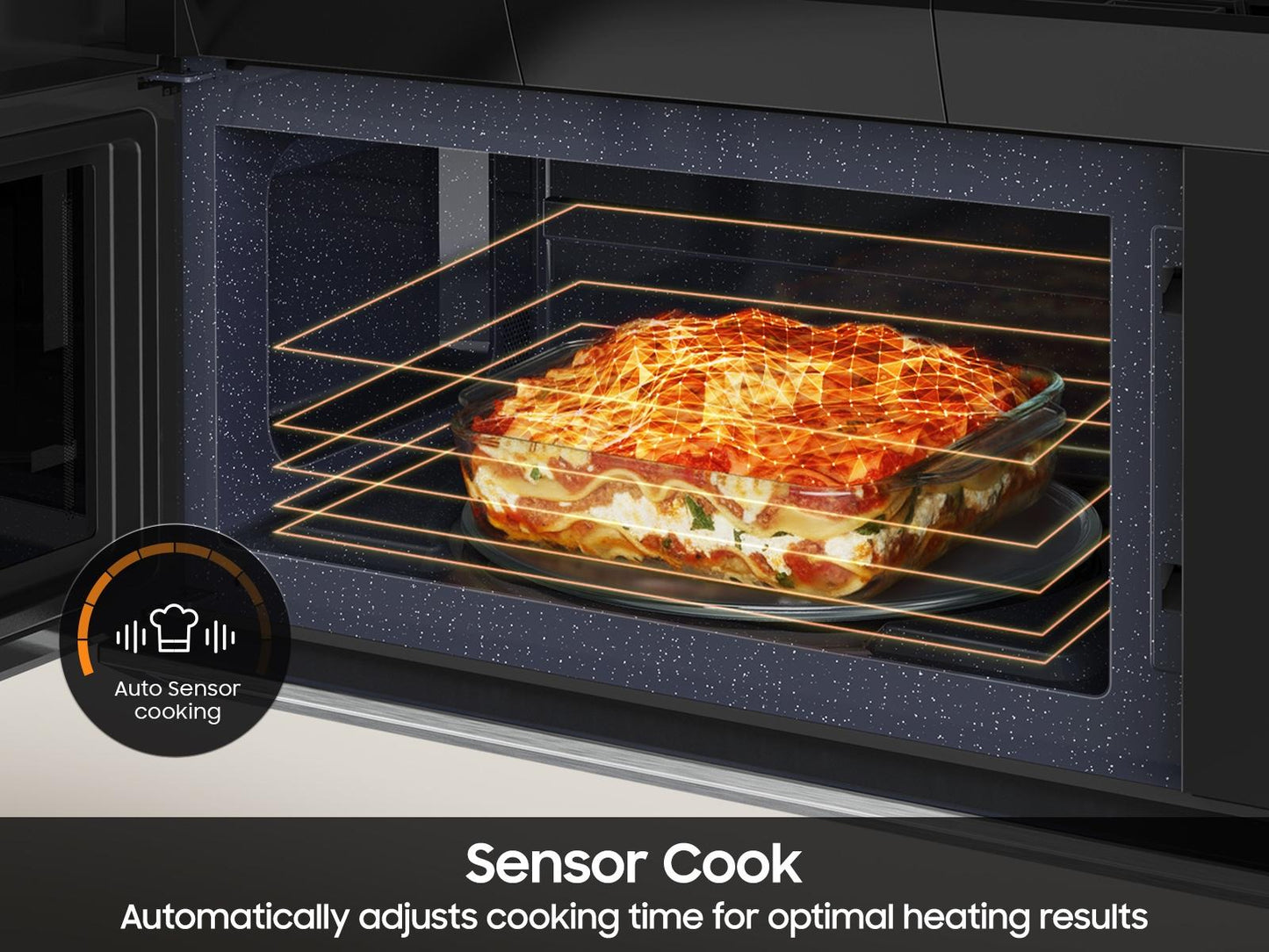 Samsung ME80H2160R Bespoke Over-The-Range Microwave Dualvent Technology Auto Connectivity 500 Cfm