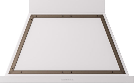 Ilve UANB40WHB Ilve Uanb40Whb Nostalgie 40" Hood In White With Bronze Trim