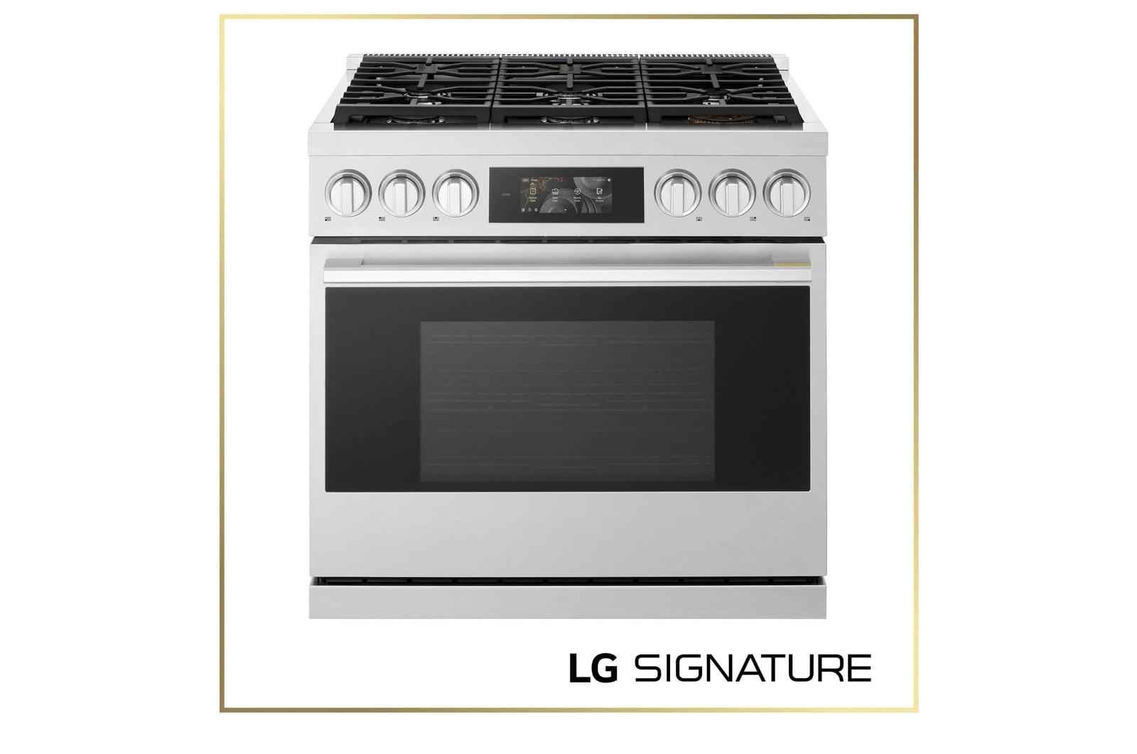 Lg LPGU6319Y Lg Signature 6.3 Cu. Ft. Smart Gas Slide-In Pro Range With Dynamic Probake® Convection, Air Fry, Air Sous Vide And Roast Mode