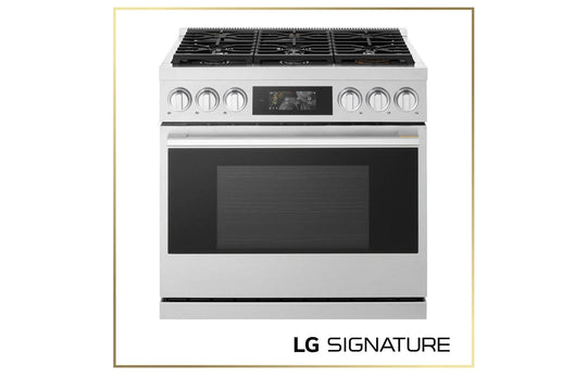 Lg LPGU6319Y Lg Signature 6.3 Cu. Ft. Smart Gas Slide-In Pro Range With Dynamic Probake® Convection, Air Fry, Air Sous Vide And Roast Mode