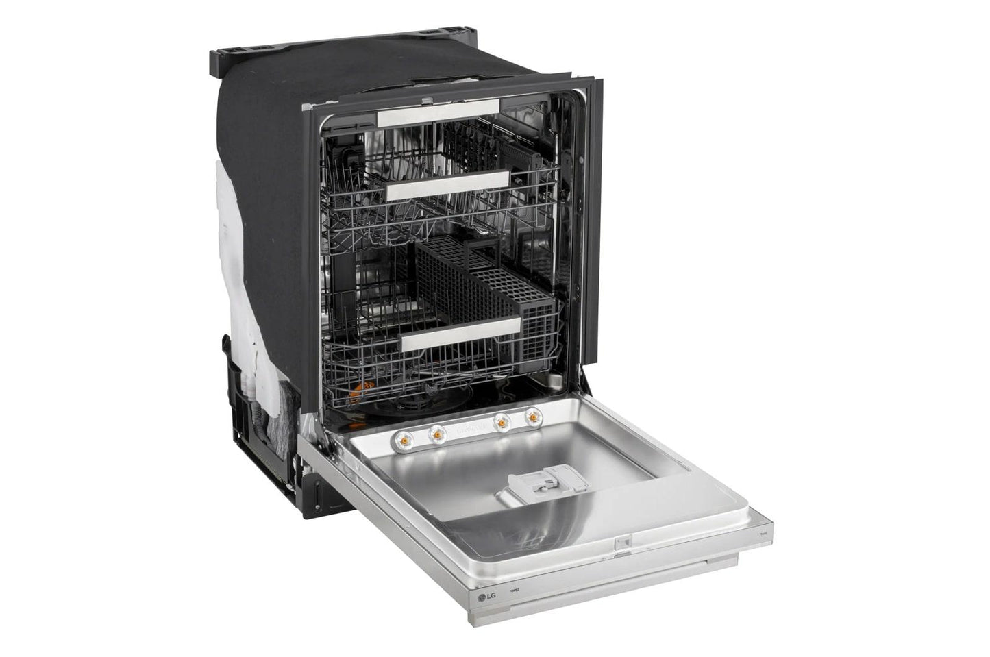 Lg LDNTH753S Smart Flushfit™ Top Control Dishwasher With 1-Hour Wash & Dry, Quadwash® Pro, Truesteam® And Dynamic Heat Dry™ W/Autovent Dry™