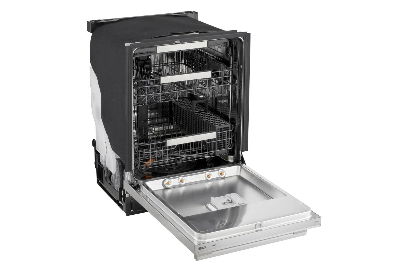 Lg LDNTH753S Smart Flushfit™ Top Control Dishwasher With 1-Hour Wash & Dry, Quadwash® Pro, Truesteam® And Dynamic Heat Dry™ W/Autovent Dry™