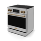 Thor Kitchen RSE30BRZ 30 Inch Professional Electric Range With Tilt Panel Touch Control In Stainless Steel/Bronze Gordon Ramsay Series - Rse30-Brz