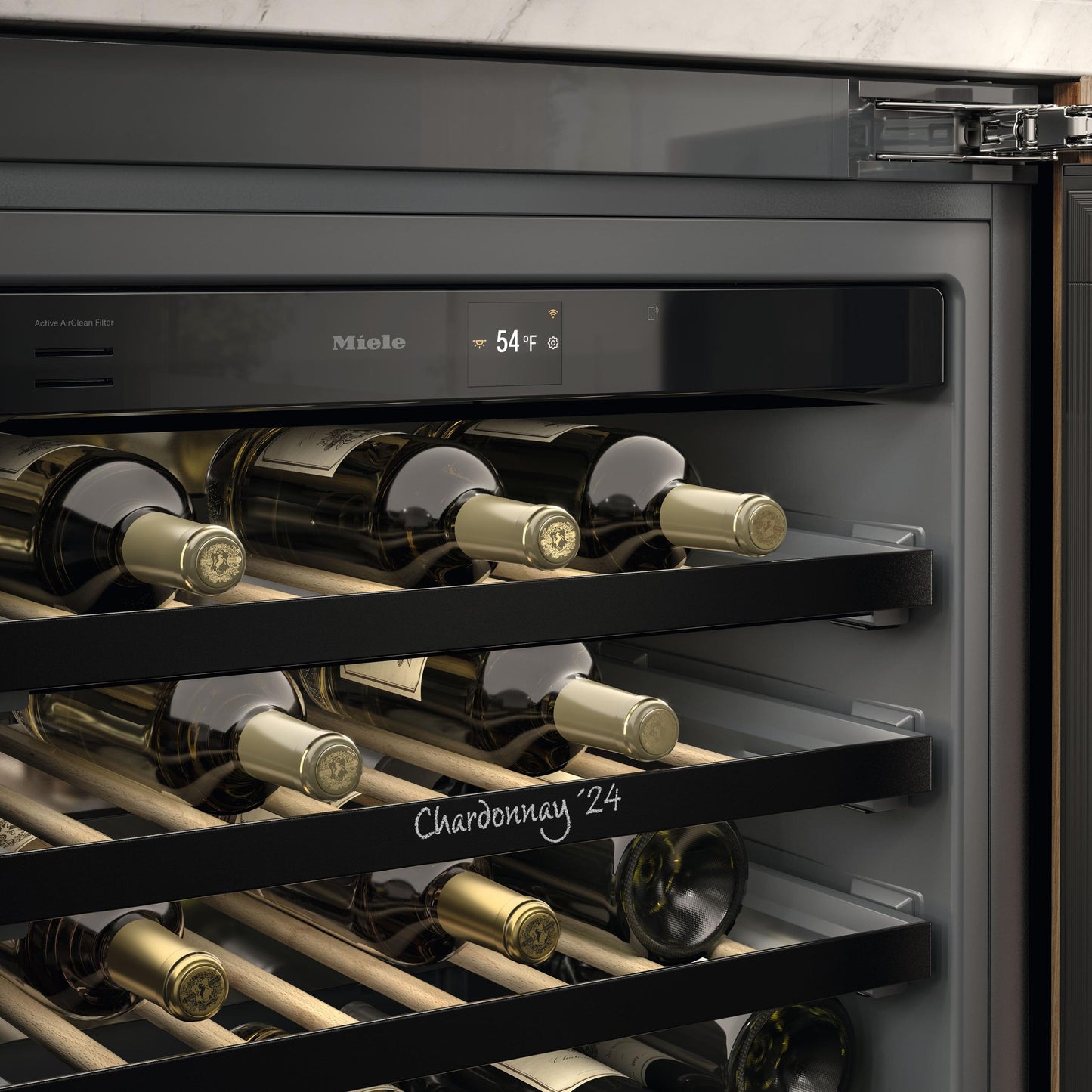 Miele KWTUS7172F Kwtus 7172 F - Built-Under Wine Refrigerator, 33 7/8-36 1/4 In (86-92 Cm) Niche Height With Flexiframe, Activehumidity, And Noteboard In A Compact Design.