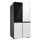 Samsung RF23DB970012 Bespoke Counter Depth 4-Door Flex™ Refrigerator (23 Cu. Ft.) With Beverage Zone™ And Auto Open Door In White Glass