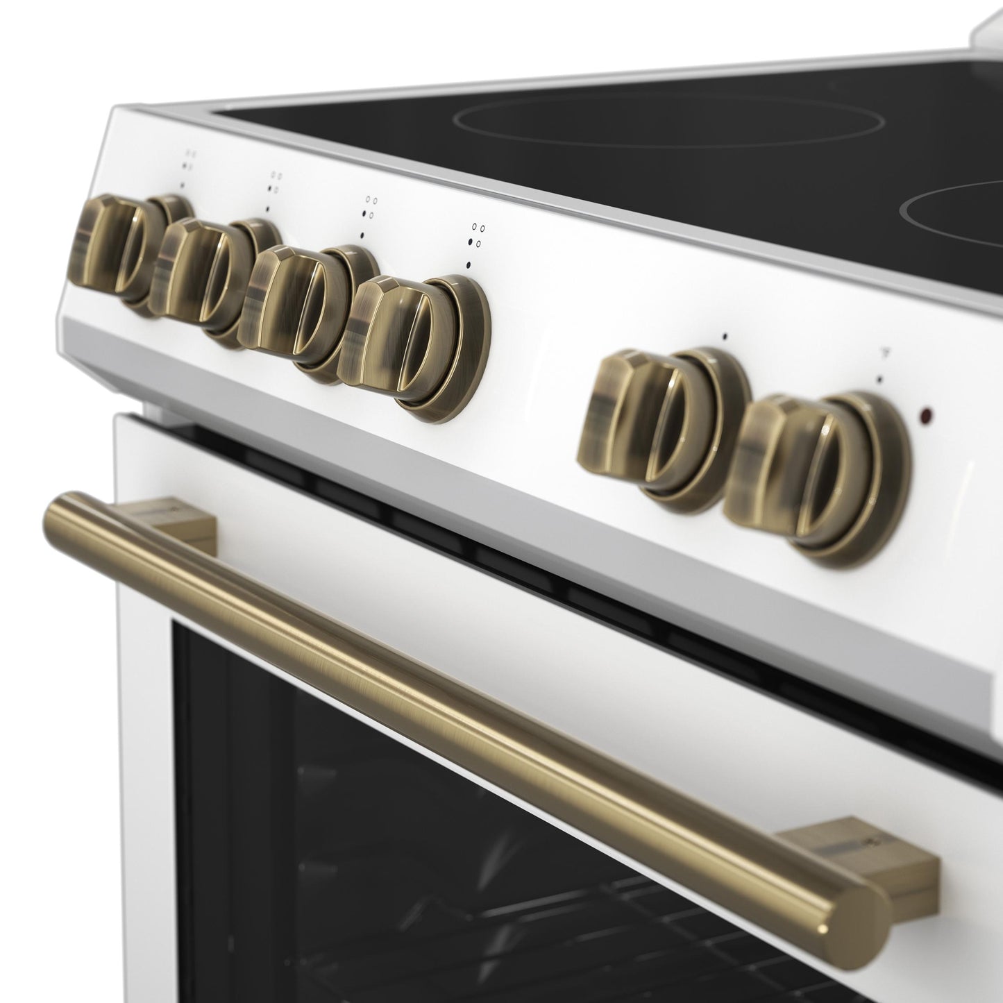 Forno FFSEL601230WHT Forno Leonardo Espresso 30-Inch White Electric Range, True Convection, Energy Efficient