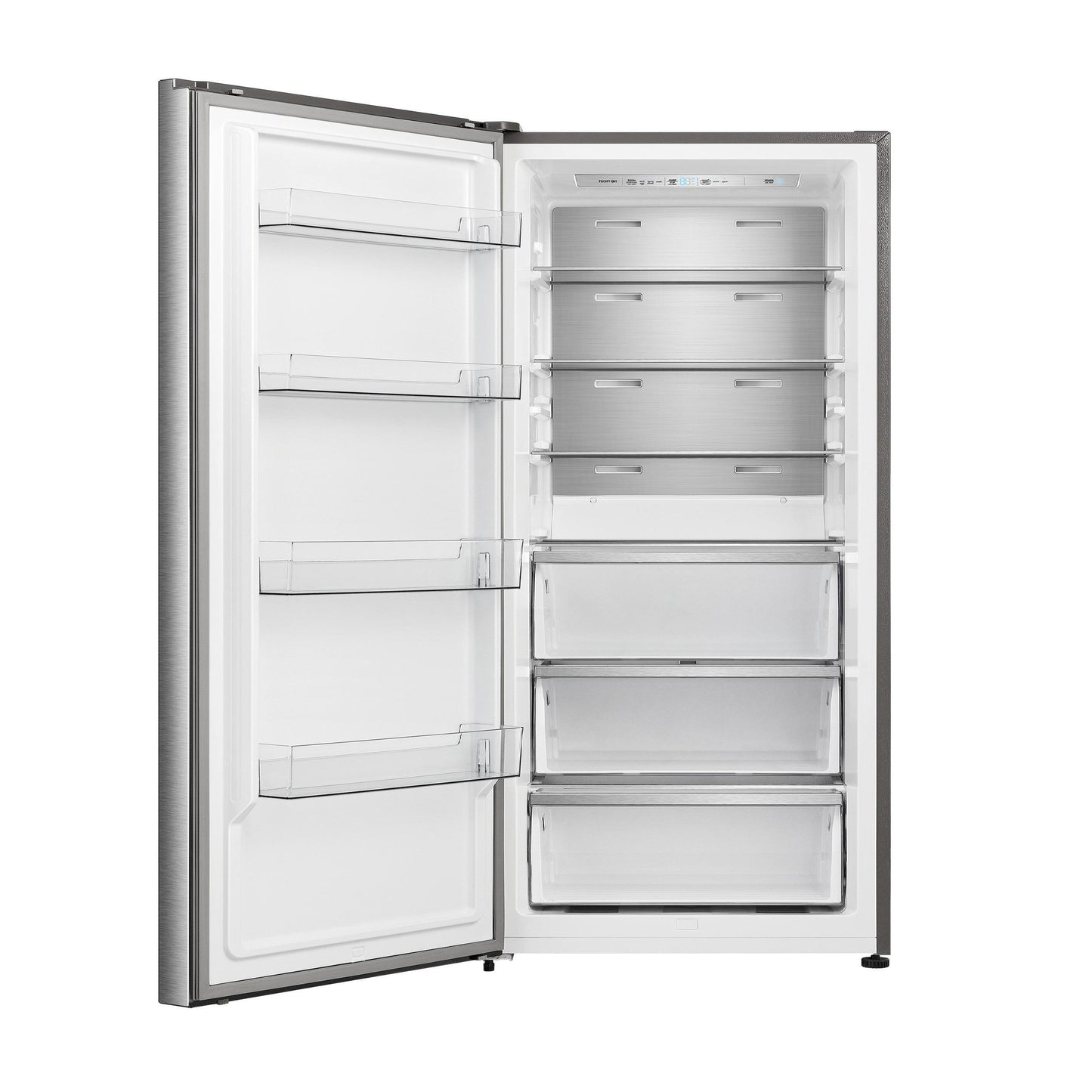 Forno FFFFD172228LS Forno Maderno 28" Left Swing Convertible Freestanding Refrigerator/Freezer In Stainless Steel 13.6 Cu.Ft.