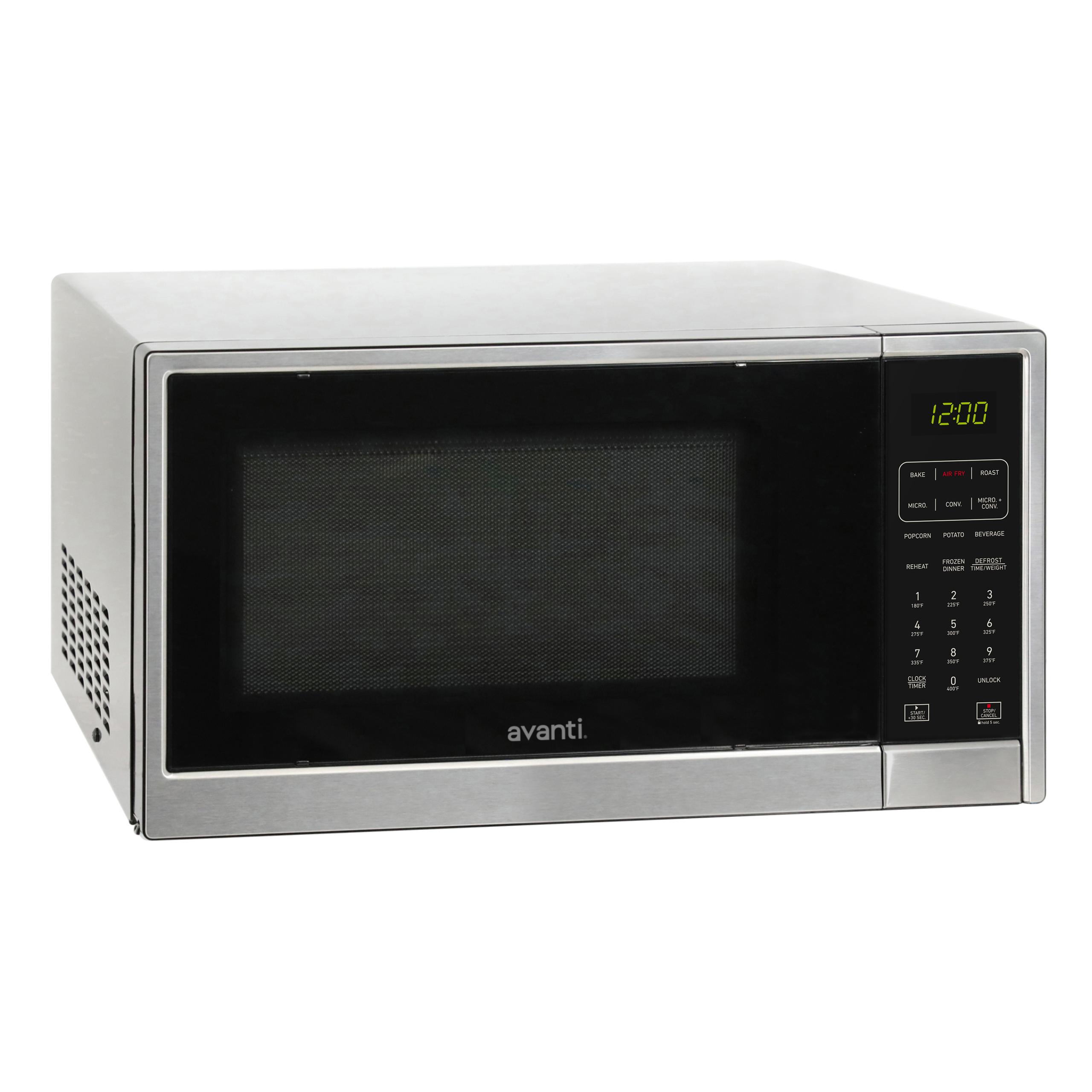 Avanti MTAF130K3S Avanti Microwave Air Fry, Convection Oven 3-In-1, 1.3 Cu. Ft. Capacity, In Black/Stainless Steel (Mtaf130K3S)