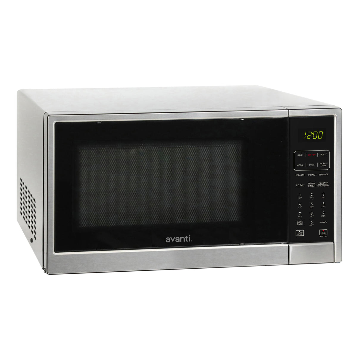 Avanti MTAF130K3S Avanti Microwave Air Fry, Convection Oven 3-In-1, 1.3 Cu. Ft. Capacity, In Black/Stainless Steel (Mtaf130K3S)