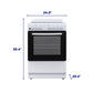 Element Appliance EER244MSCW Element 2.4 Cu. Ft. 24 Electric Range - White (Eer244Mscw)