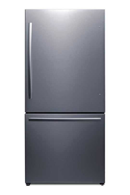 Summit FFBF179SSIM 31" Wide Bottom Freezer Refrigerator With Icemaker