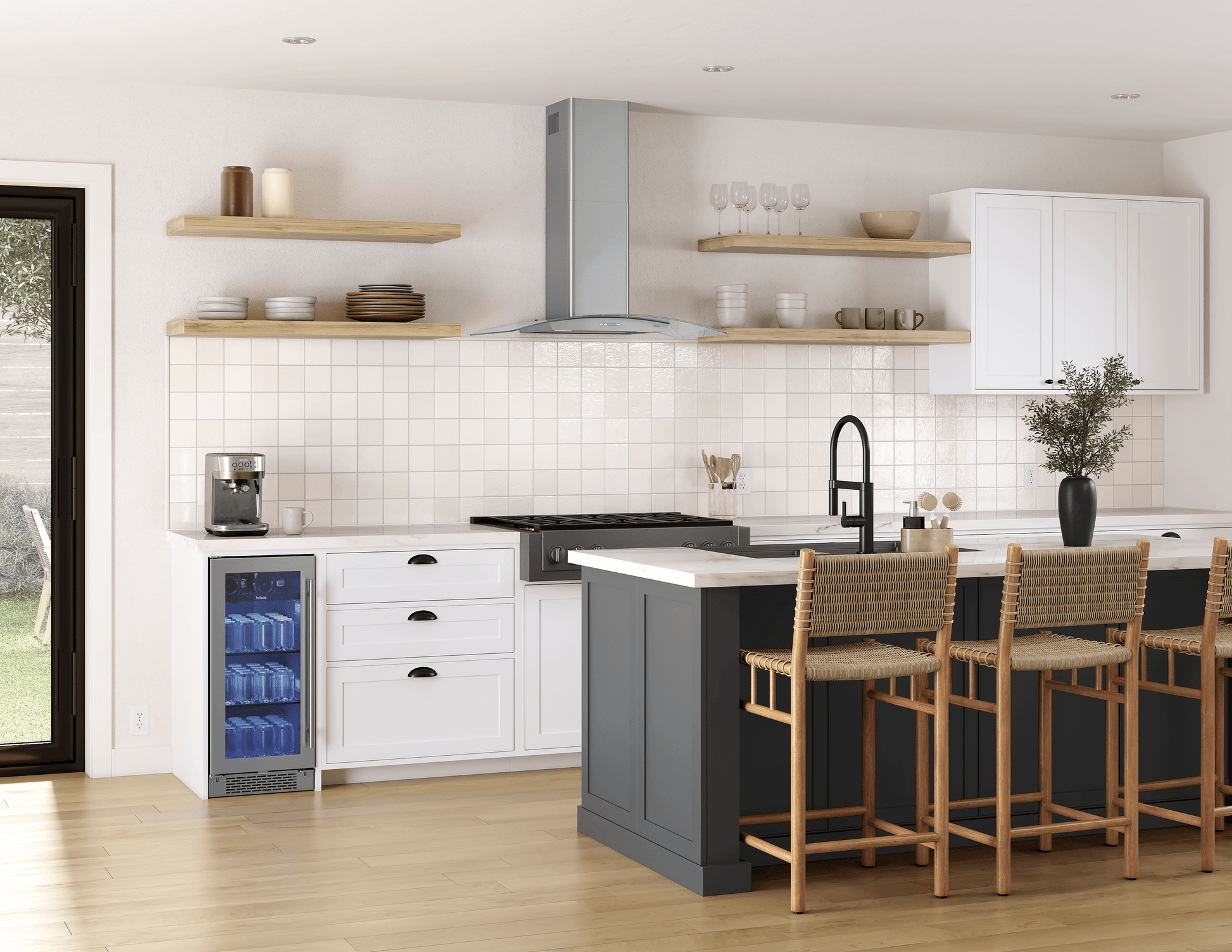 Zephyr BBV15C01AG Brisas Bev Cooler, 15In Uc, Ss+Gls, Rvs, 1Z