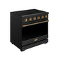 Thor Kitchen RSE36PBBRZ 36 Inch Professional Electric Range In Black/Bronze Gordon Ramsay Series