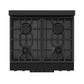 Thor Kitchen RSG30PB 30 Inch Professional Gas Range With Precision Knob Control In Black