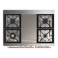 Ilve UMD40FNR3BKP Ilve Umd40Fnr3Bkp Majestic Iii 40 Inch Dual Fuel Range With 6 Burners And Griddle, Dual Function Burner Up To 25,000 Btu (Natural Gas, Triple Glass Door, Glossy Black, Copper)