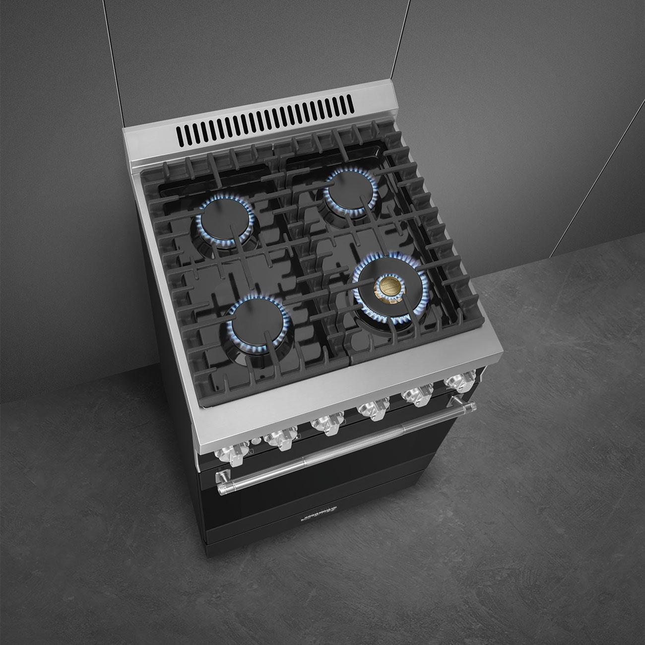 Smeg SPR24UGGAN 24" Free-Standing Gas Range - Thumbnail 4