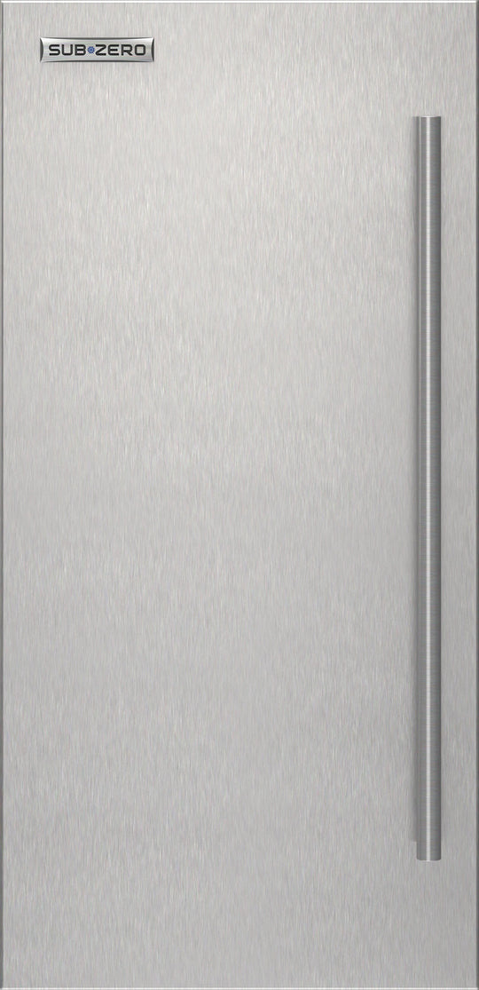 Sub-Zero 7045017 15" Stainless Steel Door Panel - Tubular Handle - Left Hinge