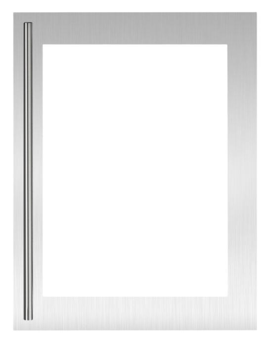 U-Line ULASBPGLASS24 Stainless Door Wrap With Bar 24In Glass