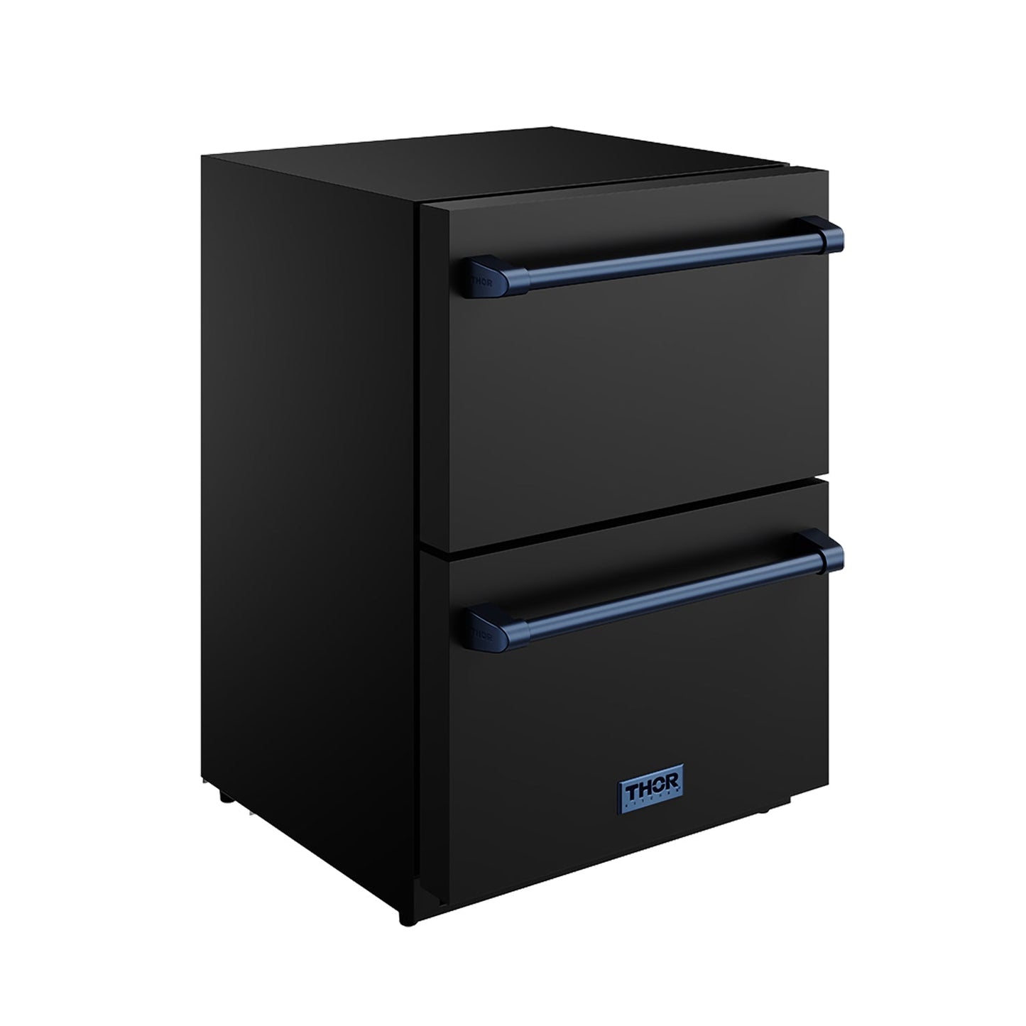 Thor Kitchen RF24UBBLU 24 Inch Undercounter Built-In Or Freestanding Drawer Refrigerator - Black/Blue Gordon Ramsay Series