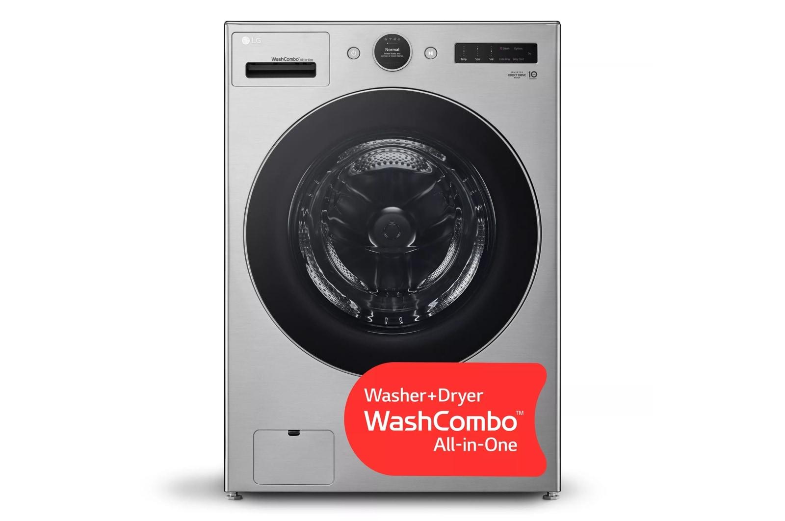 Lg WM6998HVA Ventless Washer/Dryer Combo Lg Washcombo™ All-In-One 5.0 Cu. Ft. Mega Capacity With Inverter Heatpump™ Technology And Direct Drive Motor