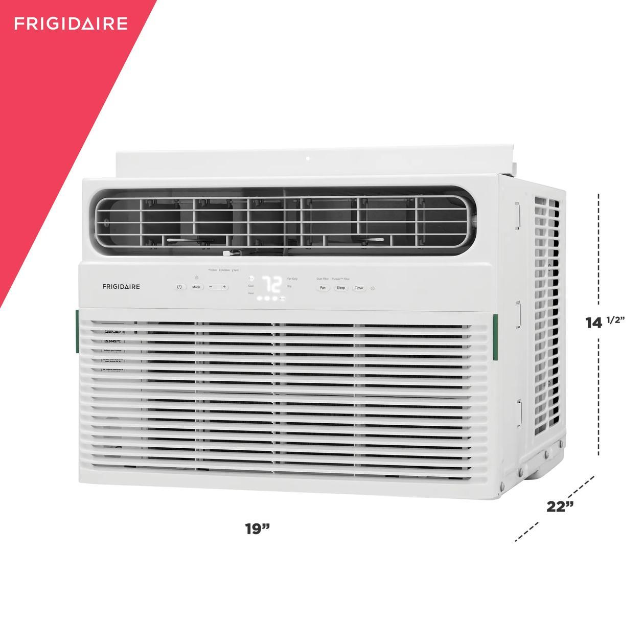 Frigidaire FHWH124WB2 12,000 Btu Window Room Air Conditioner With Supplemental Heat