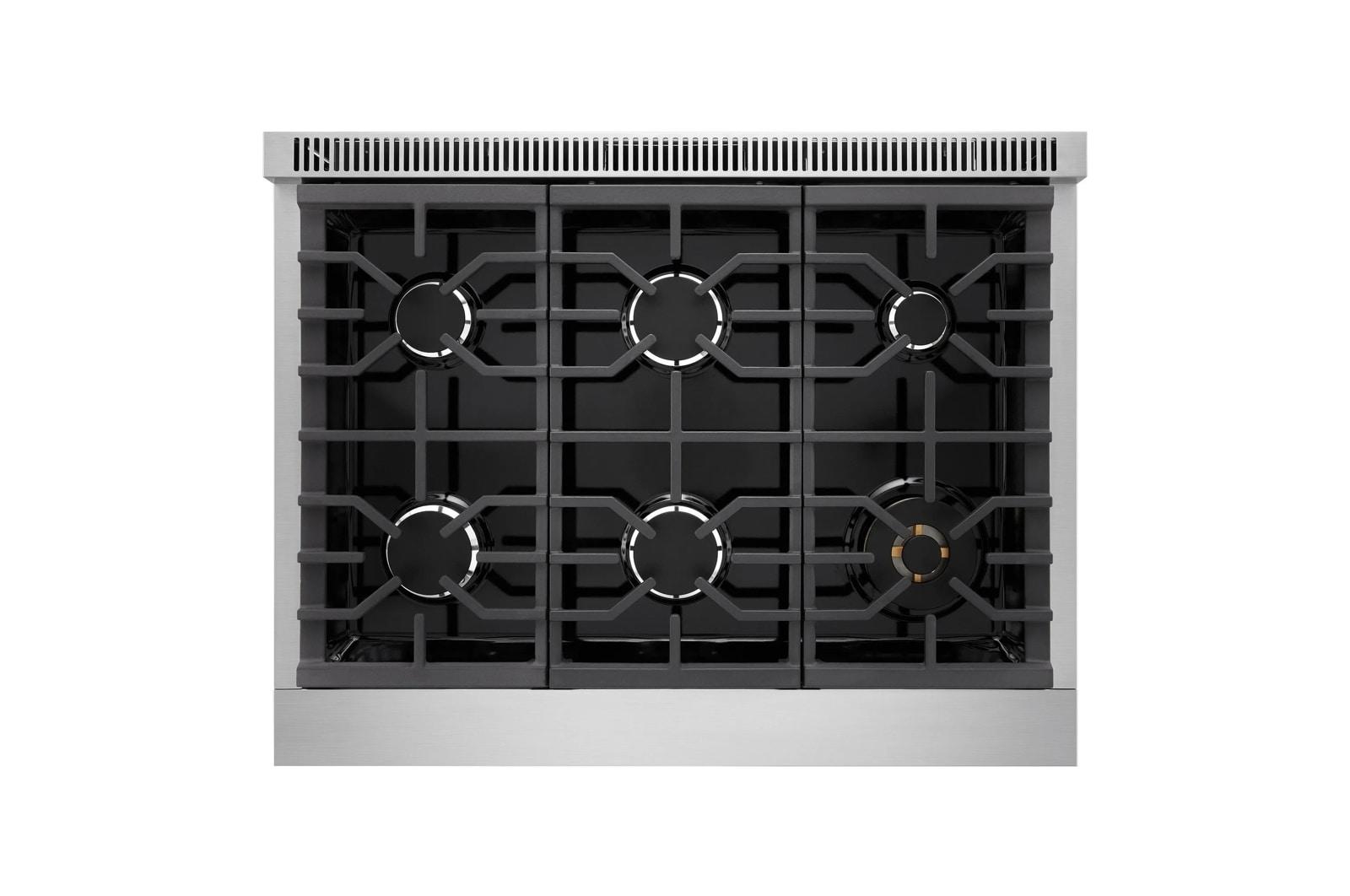 Lg LPGU6319Y Lg Signature 6.3 Cu. Ft. Smart Gas Slide-In Pro Range With Dynamic Probake® Convection, Air Fry, Air Sous Vide And Roast Mode