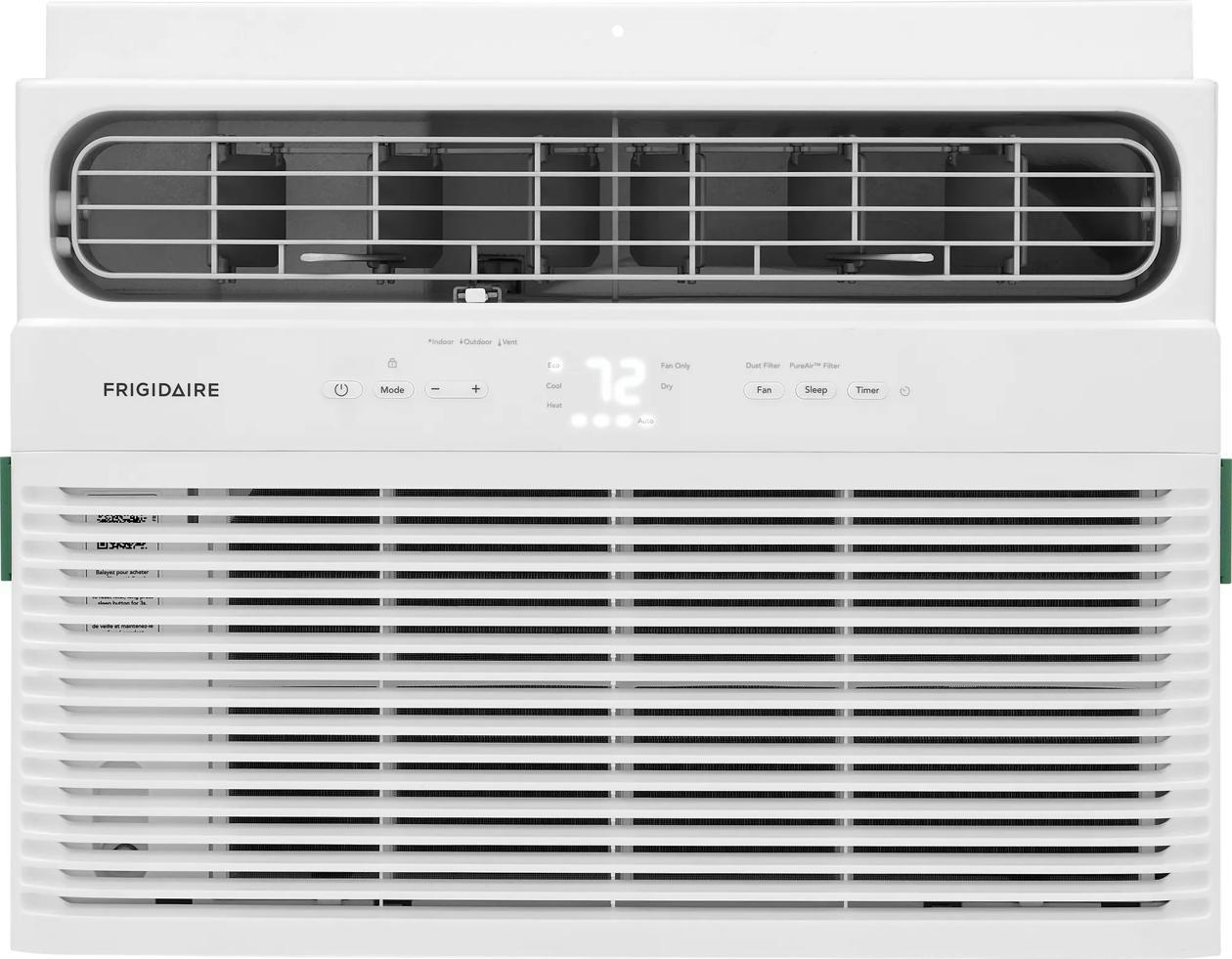 Frigidaire FHWH084WB1 8,000 Btu Window Room Air Conditioner With Supplemental Heat