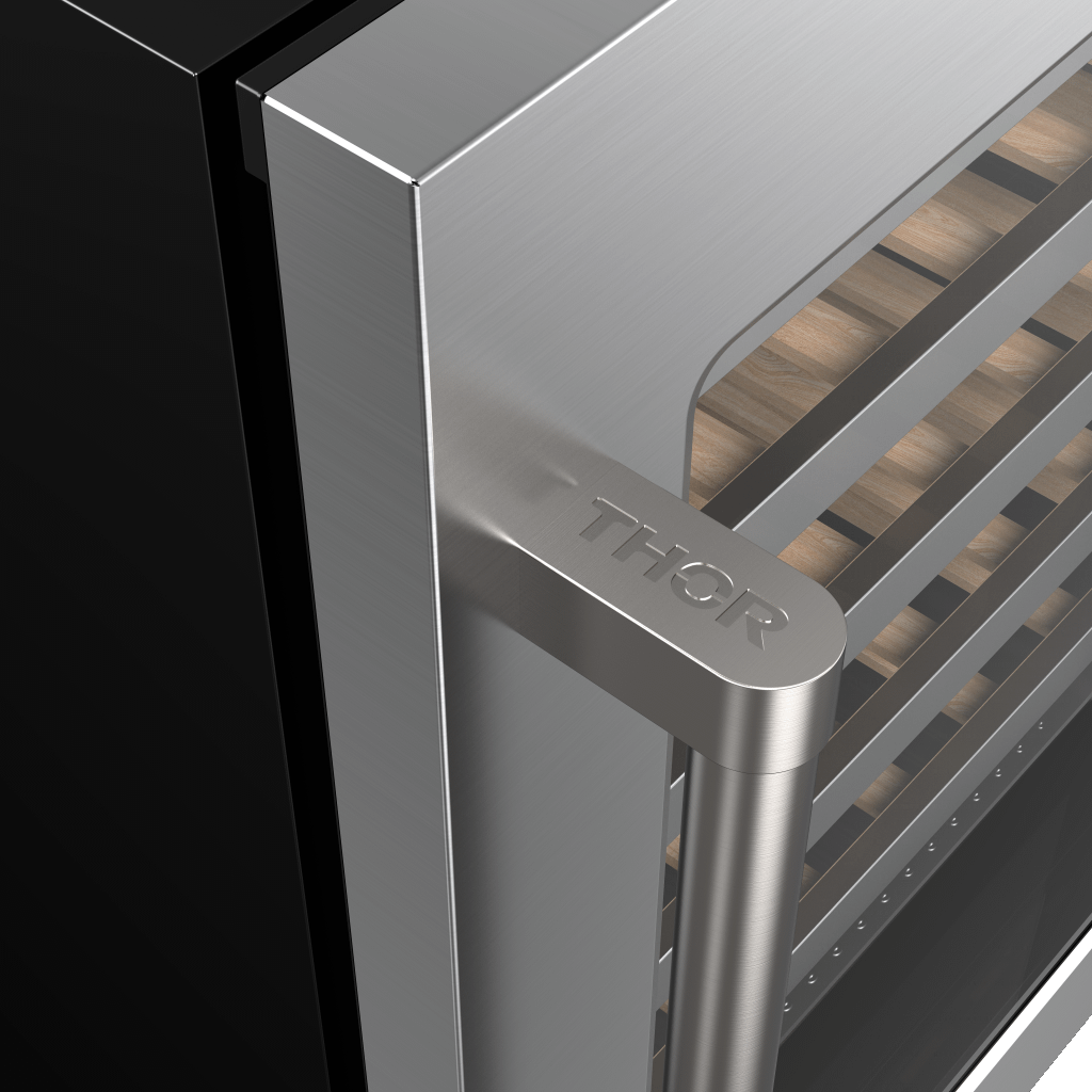 Thor Kitchen TWC24US Thor Kitchen 24-Inch Single Zone Wine Cooler, 46 Wine Bottle Capacity - Model Twc24Us