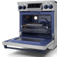 Thor Kitchen RSE30BLU 30 Inch Professional Electric Range With Tilt Panel Touch Control In Stainless Steel/Navy Blue Gordon Ramsay Series - Rse30-Blu