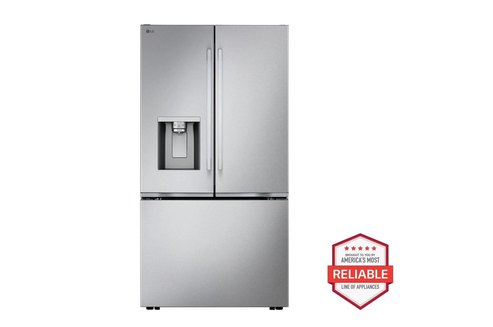 Lg LF24Z6330S 24 Cu. Ft. Counter-Depth Max™ With Zero Clearance™ 3-Door French Door Refrigerator