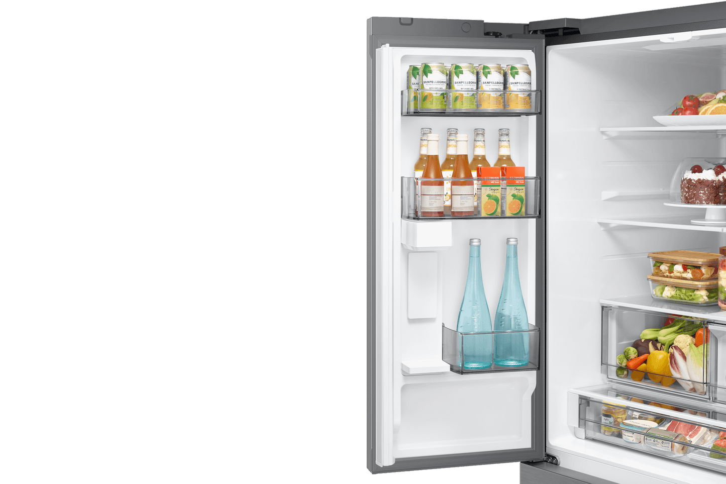 Samsung RF70H30KER Bespoke Ai 3-Door French Door Zero Clearance Fit In-Door Tall Dispenser 30 Cu.Ft.
