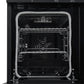 Forno FFSEL601148BLK Forno Paolo 48 Inch Freestanding Electric Range In Black With Antique Brass, 6.7 Cu.Ft, True Convection Oven, Energy Efficient