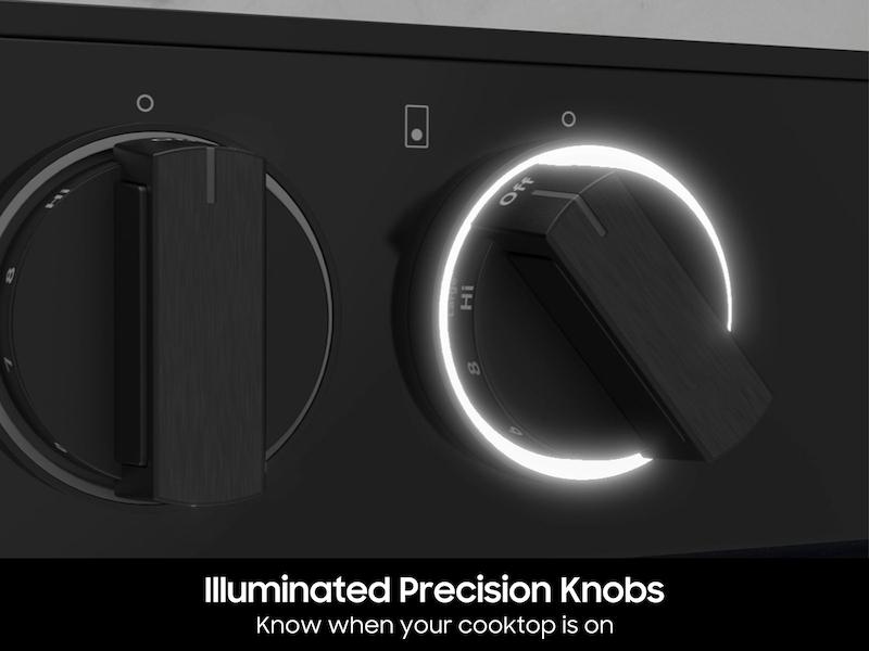 Samsung NSE6DG8550SR Bespoke Smart Slide-In Electric Range 6.3 Cu. Ft. With Flex Duo™ & Illuminated Precision Knobs In Stainless Steel