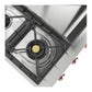 Ilve UHCP48FNSSP Ilve Uhcp48Fnssp Nostalgie Ii 48 Inch Built-In Gas Rangetop With Griddle, In Stainless Steel (Natural Gas, Copper)