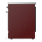 Ilve UMIB30QNR3BUC Ilve Umib30Qnr3Buc Majestic Iii 30 Inch Induction Range With 4 Elements, 4 Cu. Ft. Oven Capacity (Solid Door, Burgundy, Chrome)