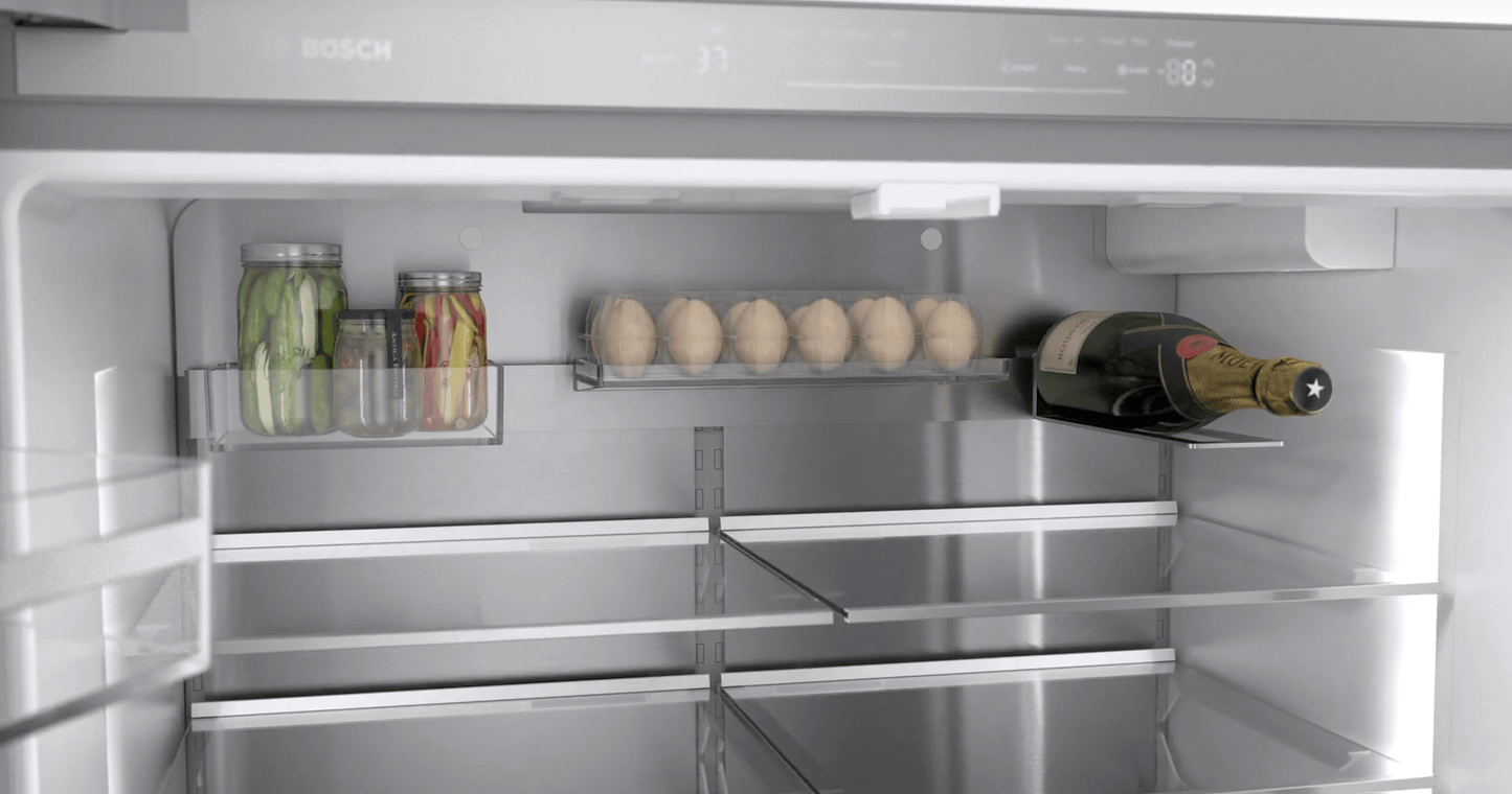 Bosch B36CL84ENS 800 Series, French Door Bottom Freezer, Multi Door, 36'', Brushed Steel (With Anti-Fingerprint)