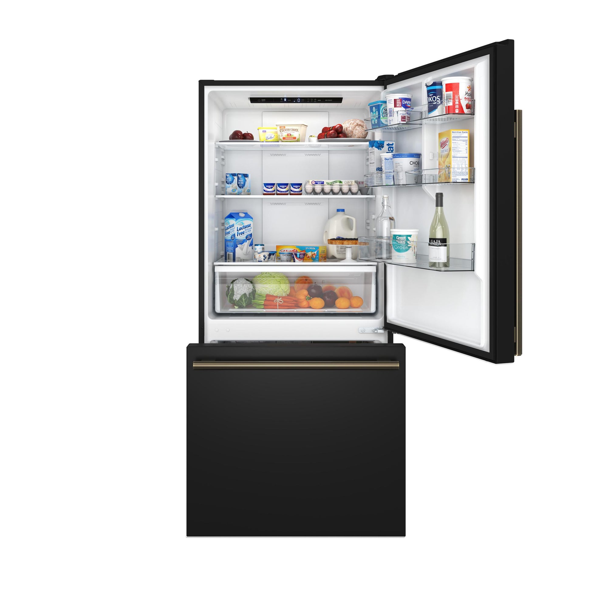 Forno FFFFD178531BLK Forno Milano Espresso 31-Inch Bottom Freezer Refrigerator, Black, 17.2 Cu.Ft Capacity, Energy Efficient
