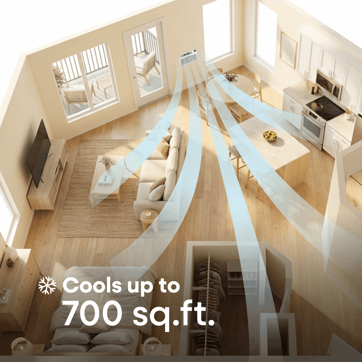 Element Appliance ETTW14EV Element Through-The-Wall 14,000 Btu 230V Air Conditioner - White (Ettw14Ev)