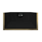Forno FRHWM507848BLK Forno Vittorio 48-Inch Wall Mount Range Hood, Black With Antique Brass Trim, 424 Cfm Airflow, Dishwasher-Safe Baffle Filters, Remote Control, 3-Speed Fan, Bright Led Lighting.