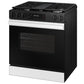 Samsung NSG6DB830012 Bespoke 6.0 Cu. Ft. Smart Slide-In Gas Range With Air Fry & Precision Knobs In White Glass
