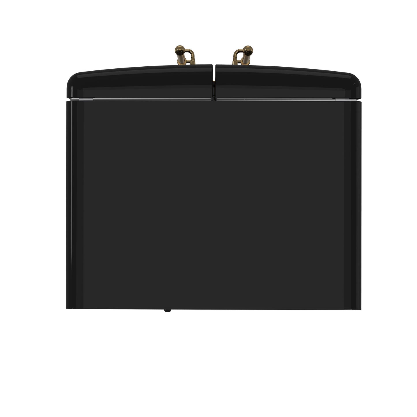 Forno FFFFD179133BLK Forno Luigi 33-Inch French Door Refrigerator, 18 Cu.Ft, Black Finish, Antique Brass Handles, Energy Star Certified