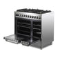 Verona VUFSGE365DSS Verona Vufsge365Dss 36 Inch Ultima Collection Double Oven Dual Fuel Range With 5 Brass Burners, 4.1 Cu. Ft. Total Oven Capacity