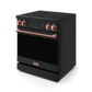 Thor Kitchen RSE30BRSG 30 Inch Professional Electric Range With Tilt Panel Touch Control In Black/Rose Gold Gordon Ramsay Series - Rse30B-Rsg